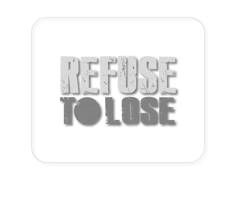 CUSTOM Mouse Pad 1/4 - Refuse to Lose Baseball