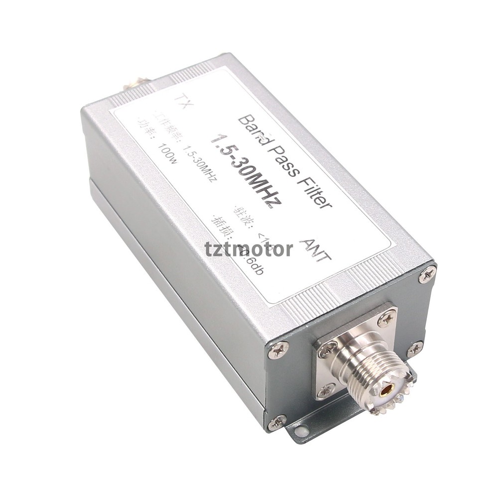 1.5 - 30 MHz Short-wave BPF Band-pass Filter Anti-interference 100w M Socket