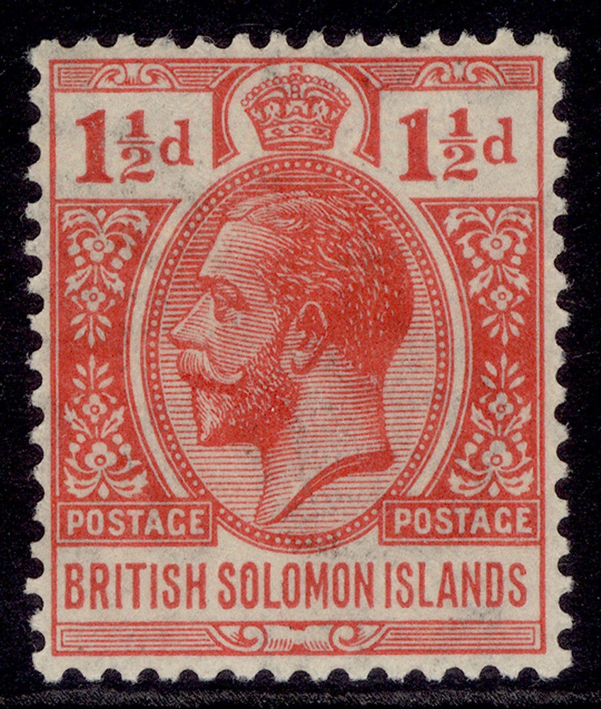 BRITISH SOLOMON ISLANDS GV SG19, 1d red, M MINT.