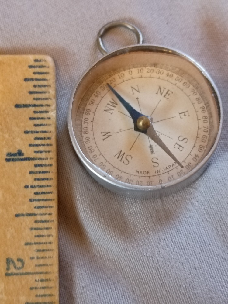 Vintage Compass with Mirror Back Made in Japan.