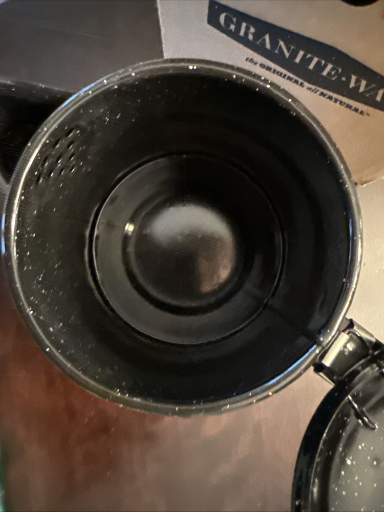 Granite Ware Coffee Boiler, 12 Cup - Speckled Black