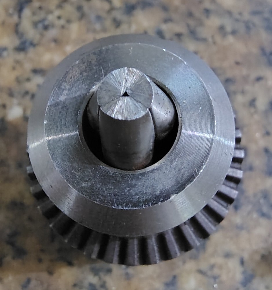 🗽DRILL CHUCK 1.5-10MM CAP 3/8-24 TAIL WITH CHUCK KEY GREAT CONDITION