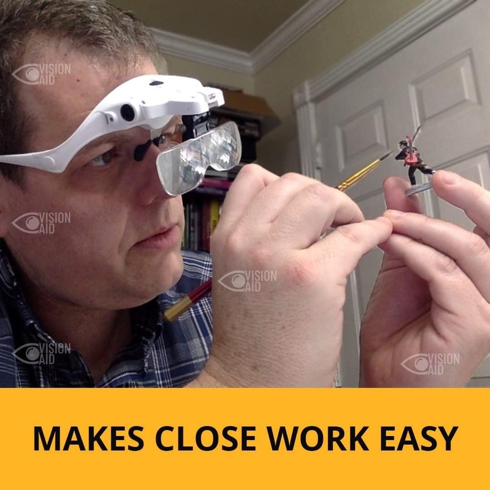 Magnifying Glasses with Light for Close Work, Illuminated Hands Free Headband...