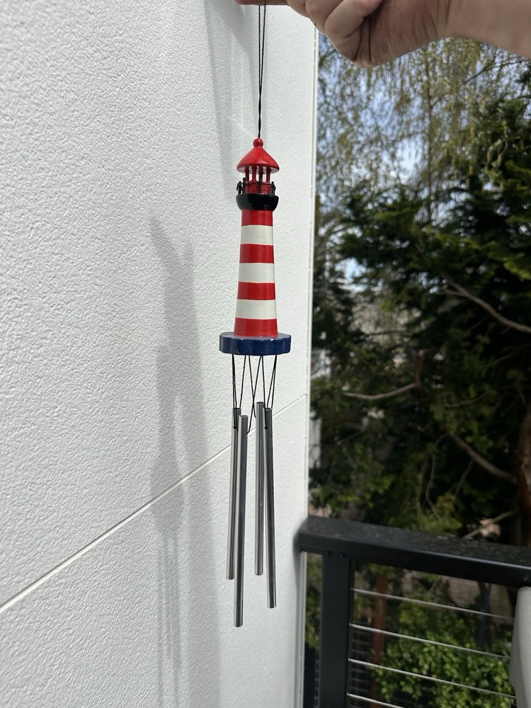 Lighthouse Wind chimes 20 Inches Long Collectible