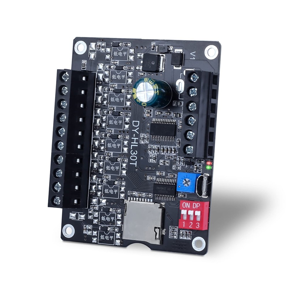 30W Voice Playback Module DC 9-24V Voice Broadcast Device 9 Trigger Interface...
