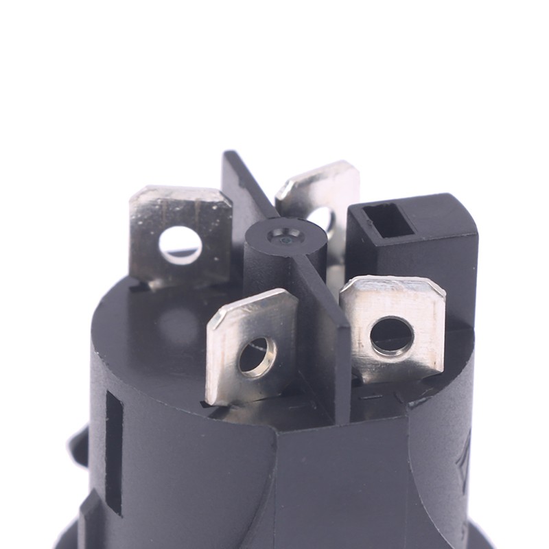 Red Push Button Switch 4 Pins Touch Power Switch Round Rocker Switch PS18-16-2