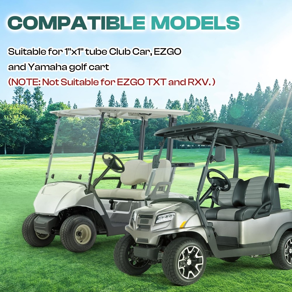 Universal Golf Cart Windshield Retaining One Size, Clips