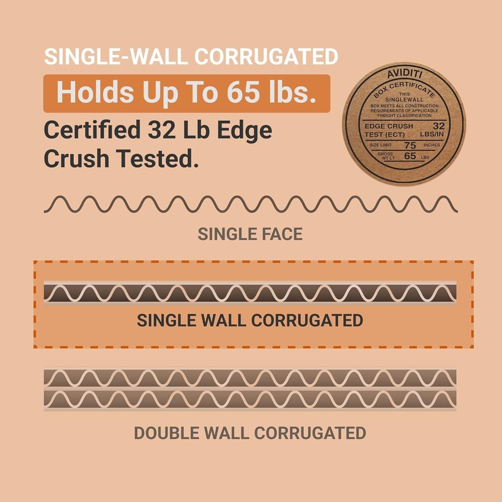 12 x 10 x 10 Shipping Boxes Moving Boxes Corrugated Kraft 25/Bundle 25/Pack