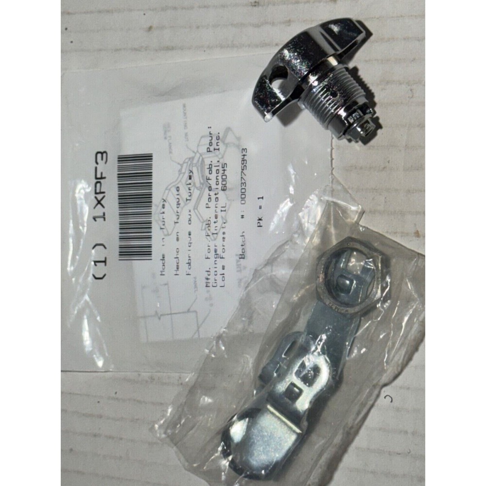 Zoro Select Cam Latch, Padlockable, Chrome, T Handle 1XPF3