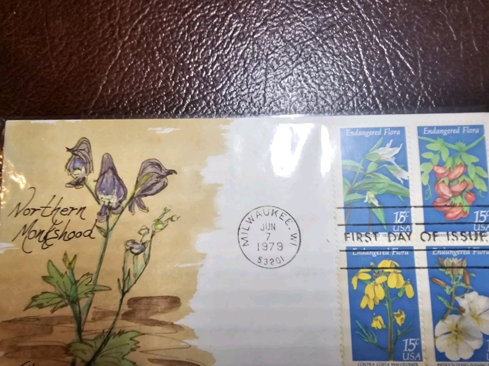 USPS FDC SC #  1783  TM WEDDLE HAND PAINTED