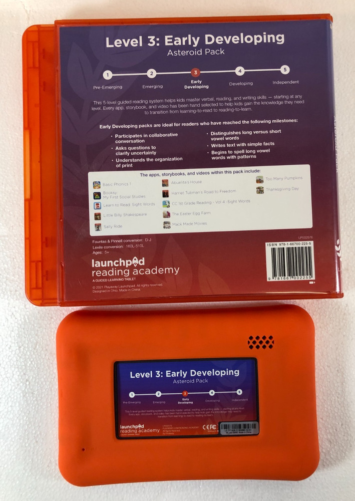 Launchpad: Level 3: Early Developing Asteroid Pack Pre-load Ages 5+ E-22