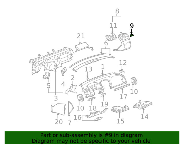 Genuine GM Lower Panel 25787789