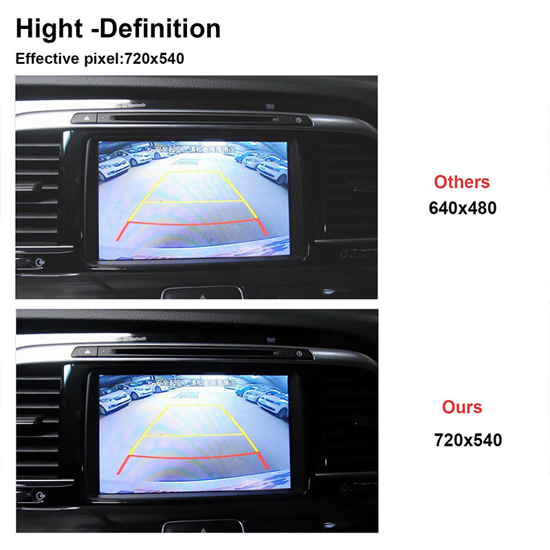 170° License Plate Frame Backup Camera Parking Reverse Night Vision Waterproof