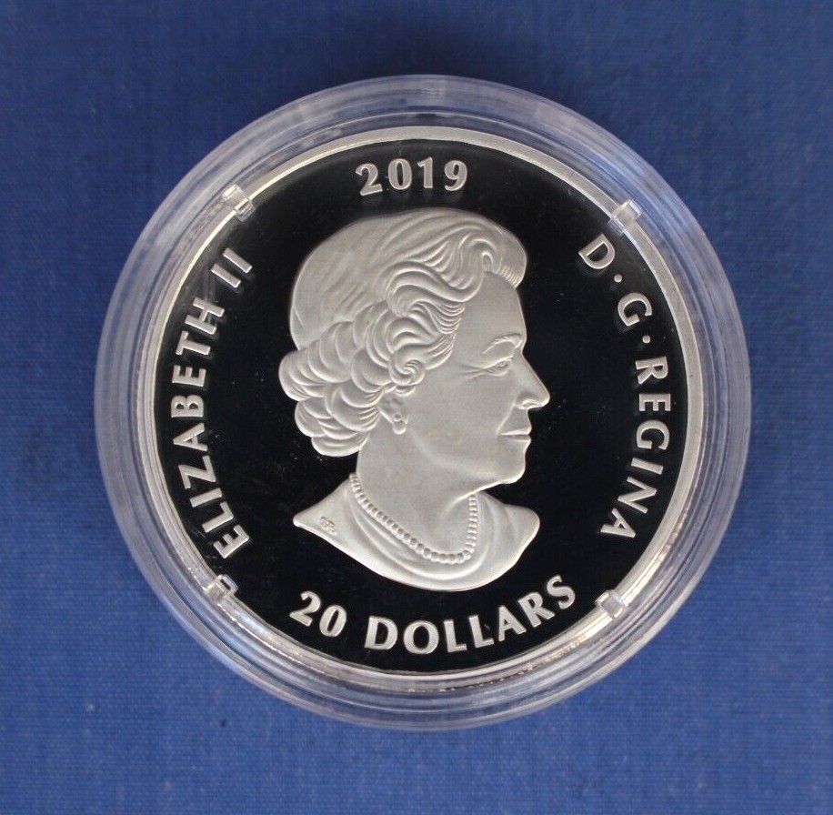 2019 Canada Silver Proof $20 coin "Lest We Forget" in Case with COA
