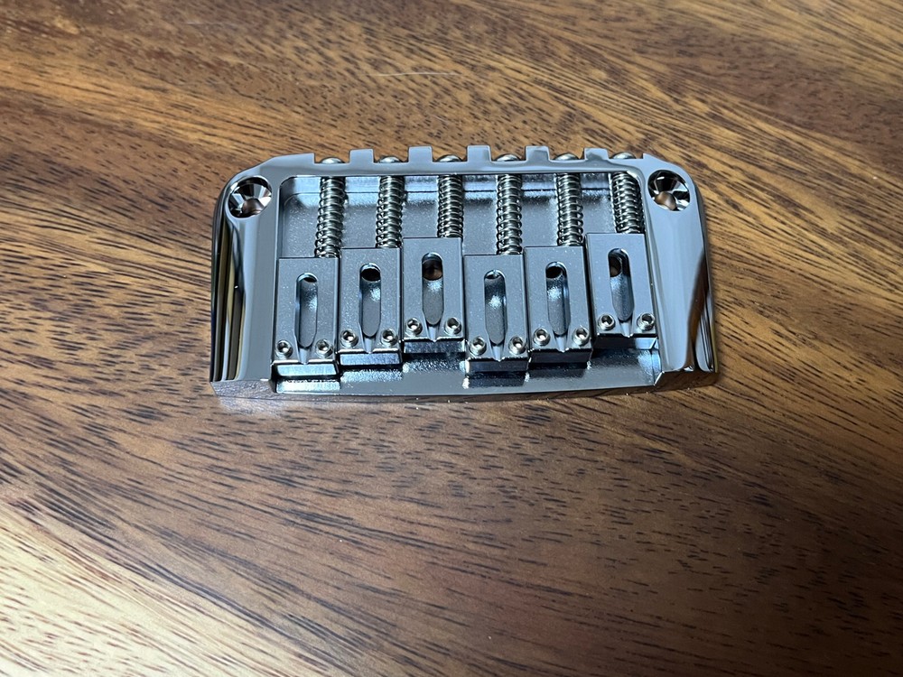 Hardtail Hard Tail Fixed Guitar Bridge 2-1/16'' spacing Chrome