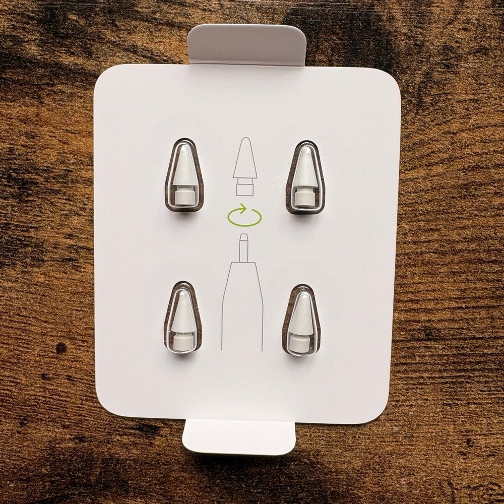 2 packs of Apple Pencil Tips One Size White