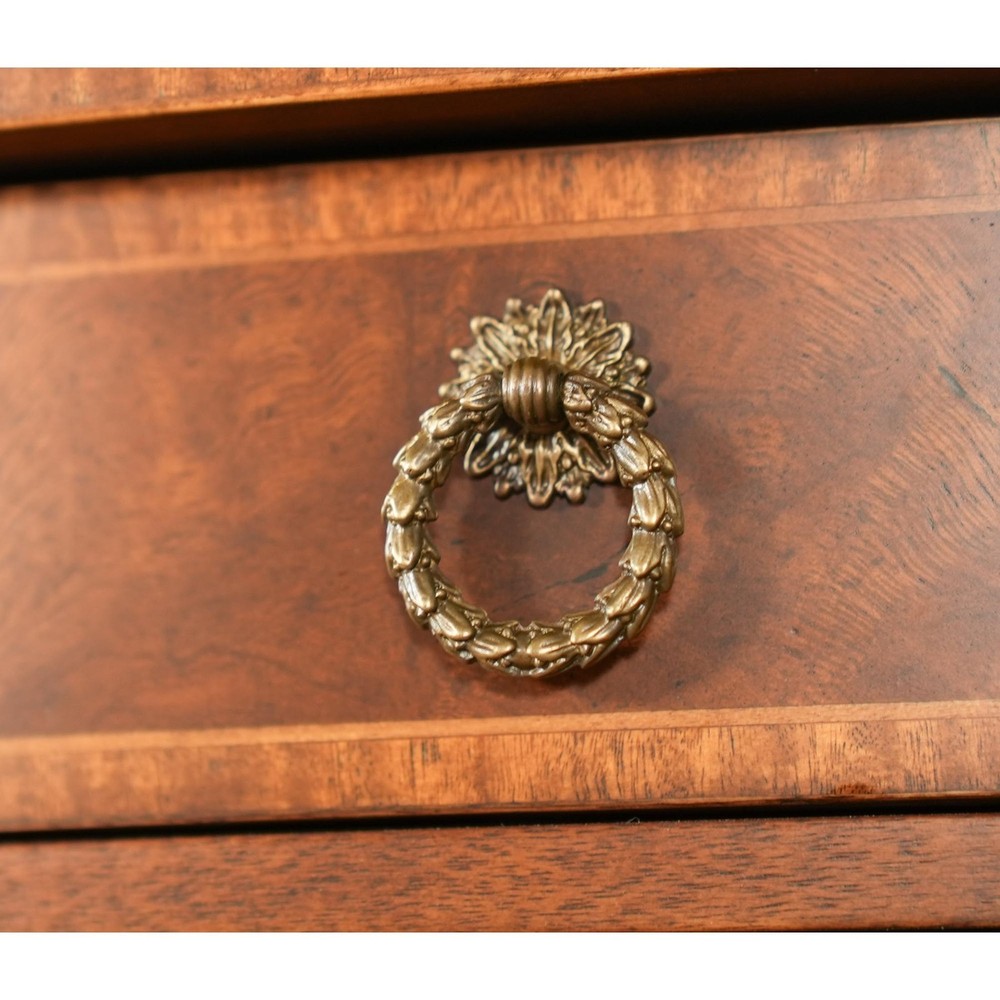 NC493075, Jonathan Charles Demi Lune Walnut Sideboard