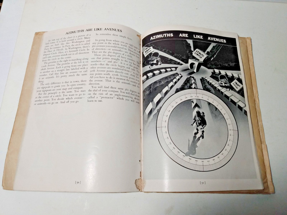 1944 Army Book MAP READING For The Soldier