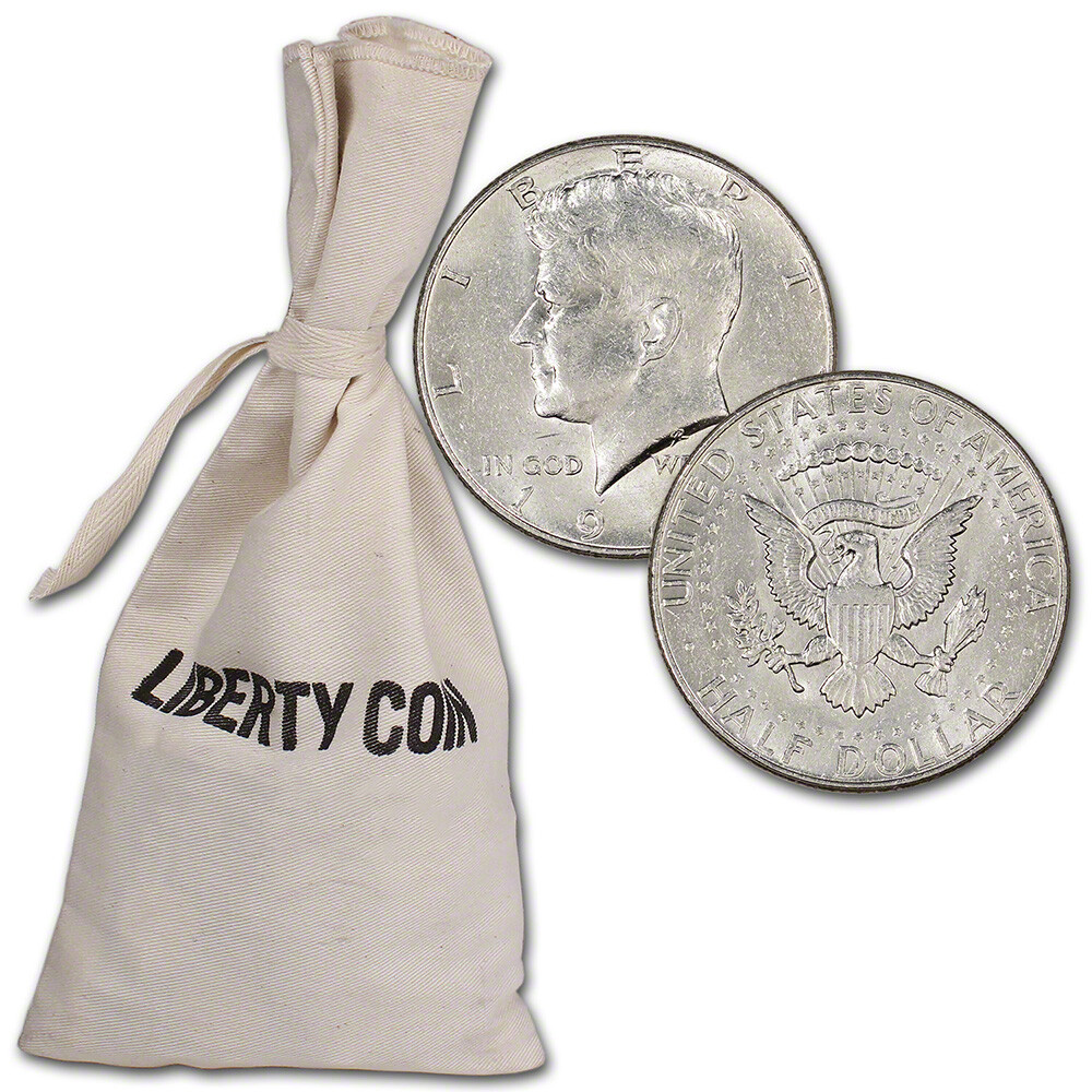 40% Silver Kennedy Half Dollars - $50 Face Value - Circulated
