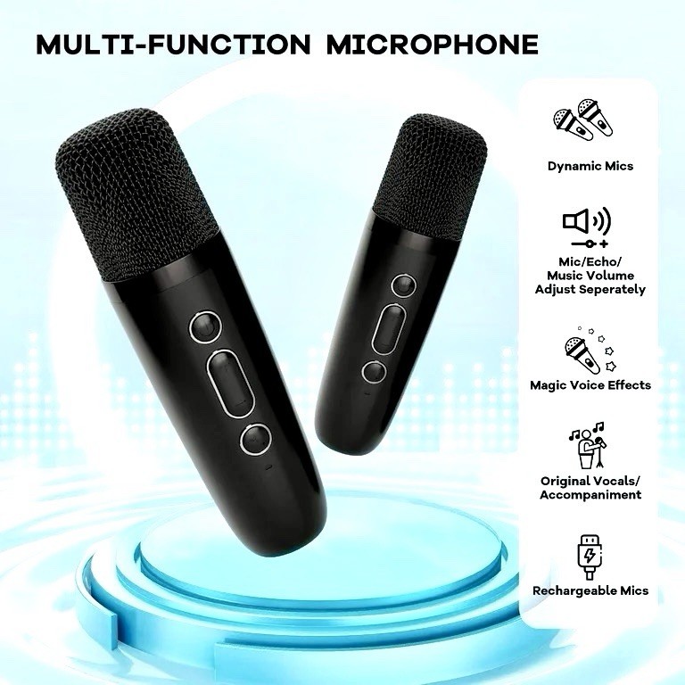 *EXC* Unbranded Microphone🎤Attachment Karaoke Machine Portable Bluetooth🔥HOT🔥
