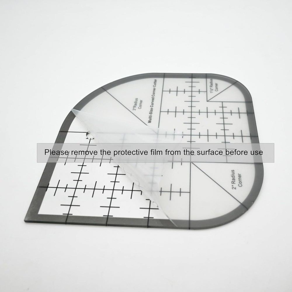 Curved Corner Cutter Ruler, Quilting Sewing Ruler, Sewing Patchwork Template for