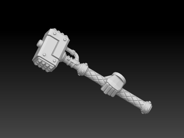 Great Maul Tenderizer - compatible with 40k space marines thunder hammer