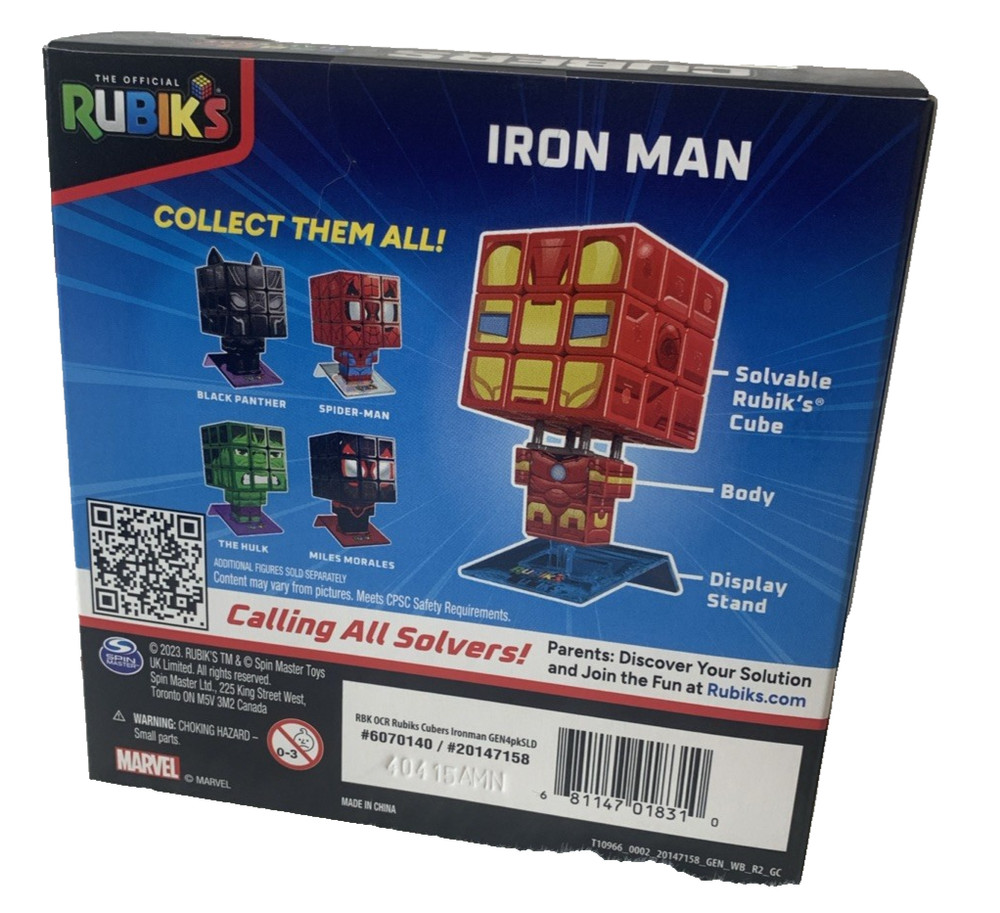 Cubres Rubiks Iron Man Marvel New In Pkg