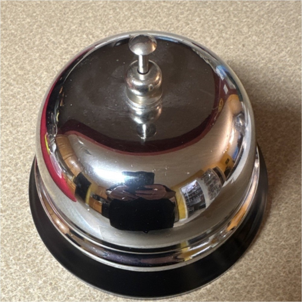 Metal Service Bell Silver
