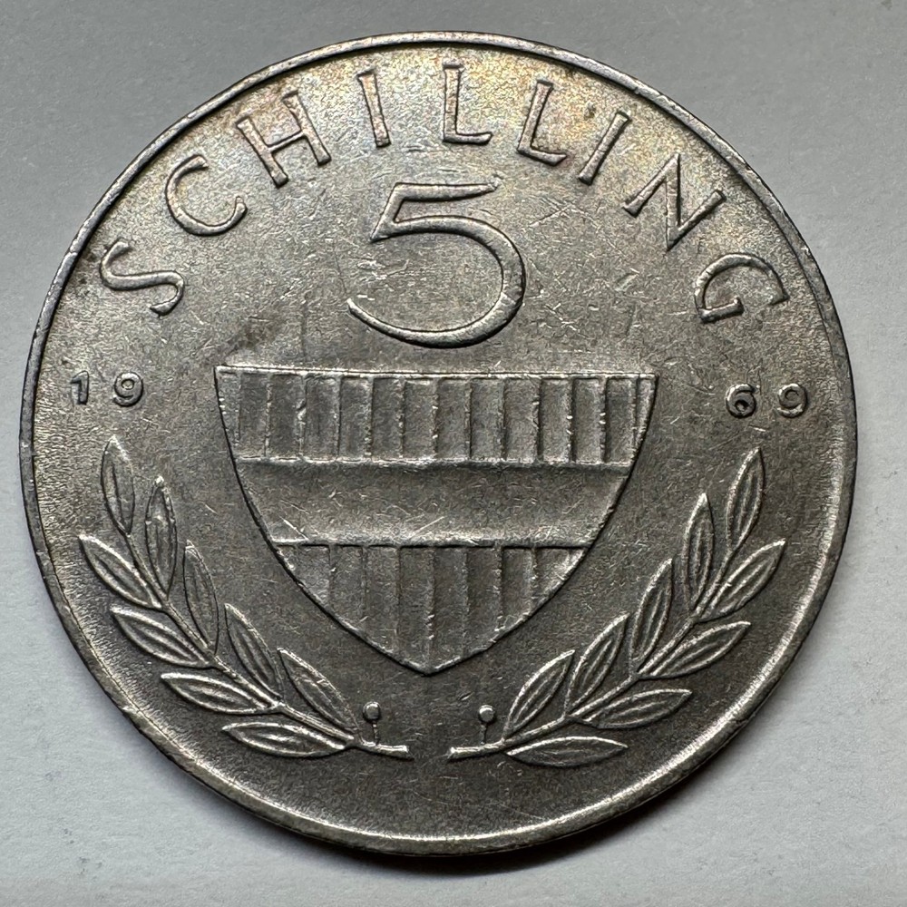 1969 Austria 5 Schilling - Coin #C-055