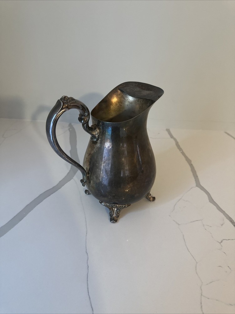 FB Rogers Silver Plated Footed beverage Creamer Pitcher