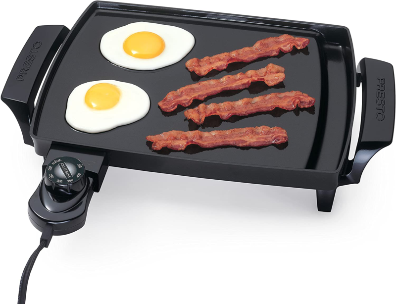 Non Stick Griddle Electric Plate Grill Small Compact Cooking Liddle Griddle