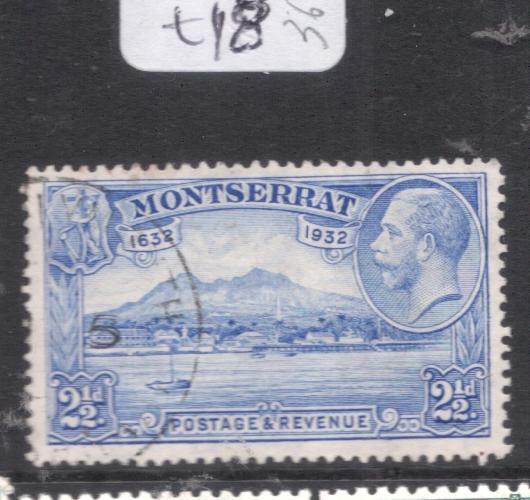 Montserrat SG 88 KGV 2 1/2d 1932 VFU (8dlv)
