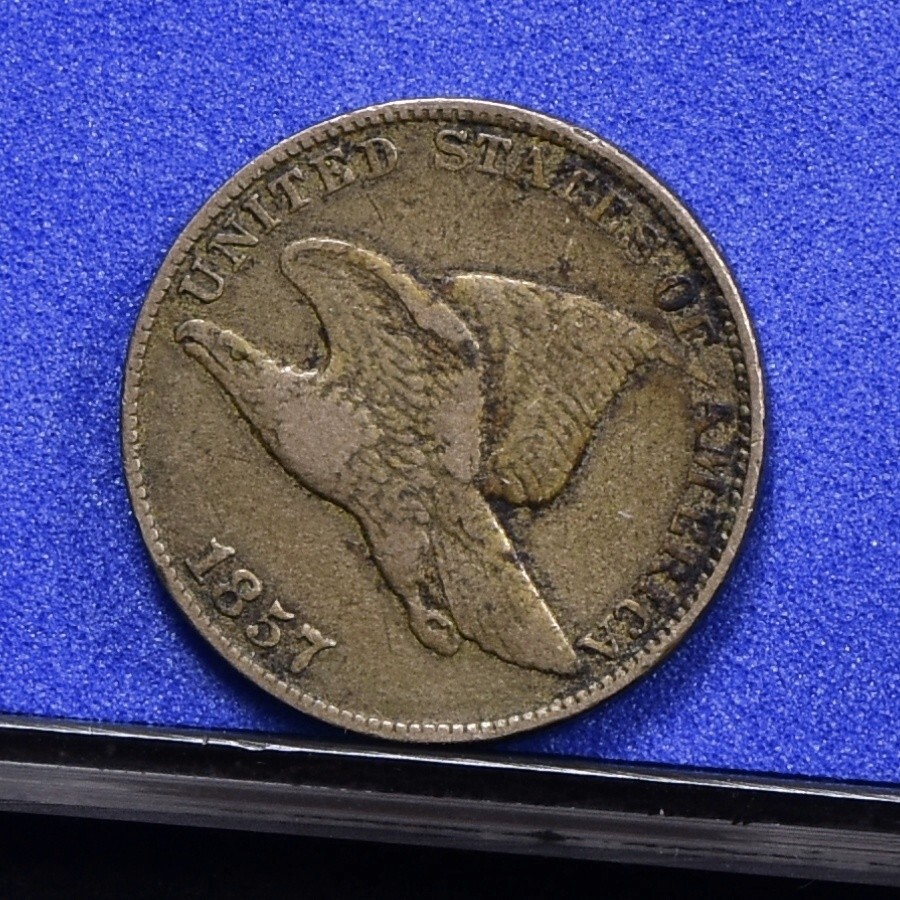 1857 Flying Eagle Cent - VF (#58204-L)