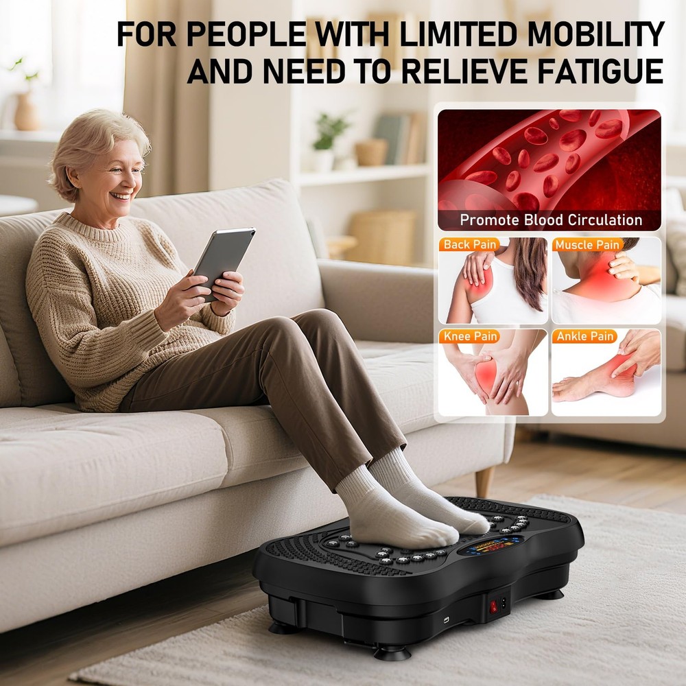 Vibration Plate Exercise Machine 450 Lbs Capacity Shake Fitness