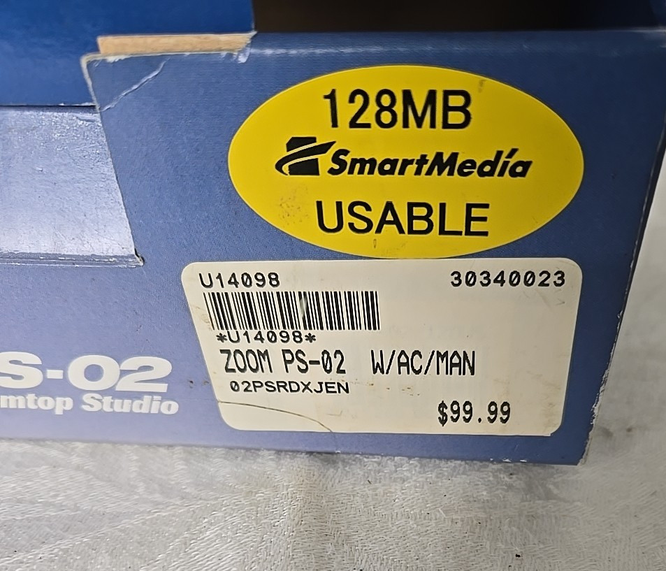 ZOOM PS-02 Palmtop Studio Multitrack Recorder Good w/ Box