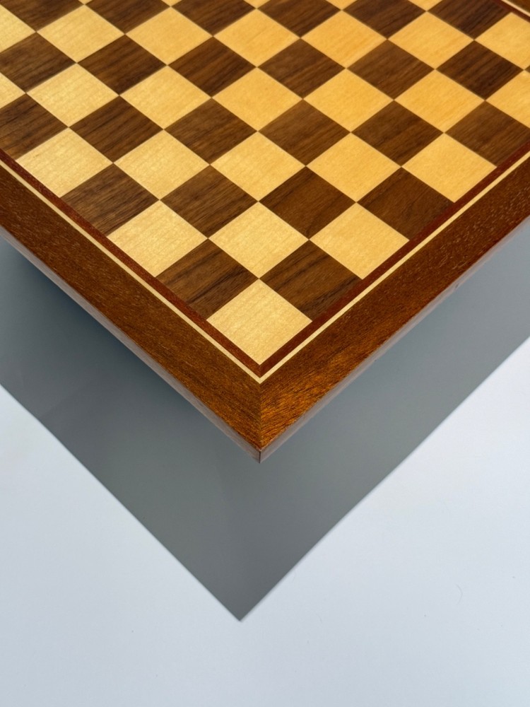 Superb Hungarian Mahogany Lacquered Chess Board