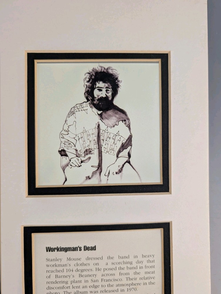 SIGNED #'D GRATEFUL DEAD PRINT BY STANLEY MOUSE "WORKING MAN'S DEAD"