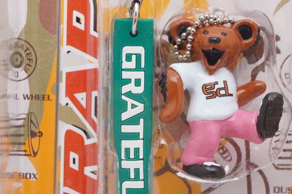 Grateful Dead Dancing Bear Cell Phone Strap Keychain Set 5 Colors New In Box