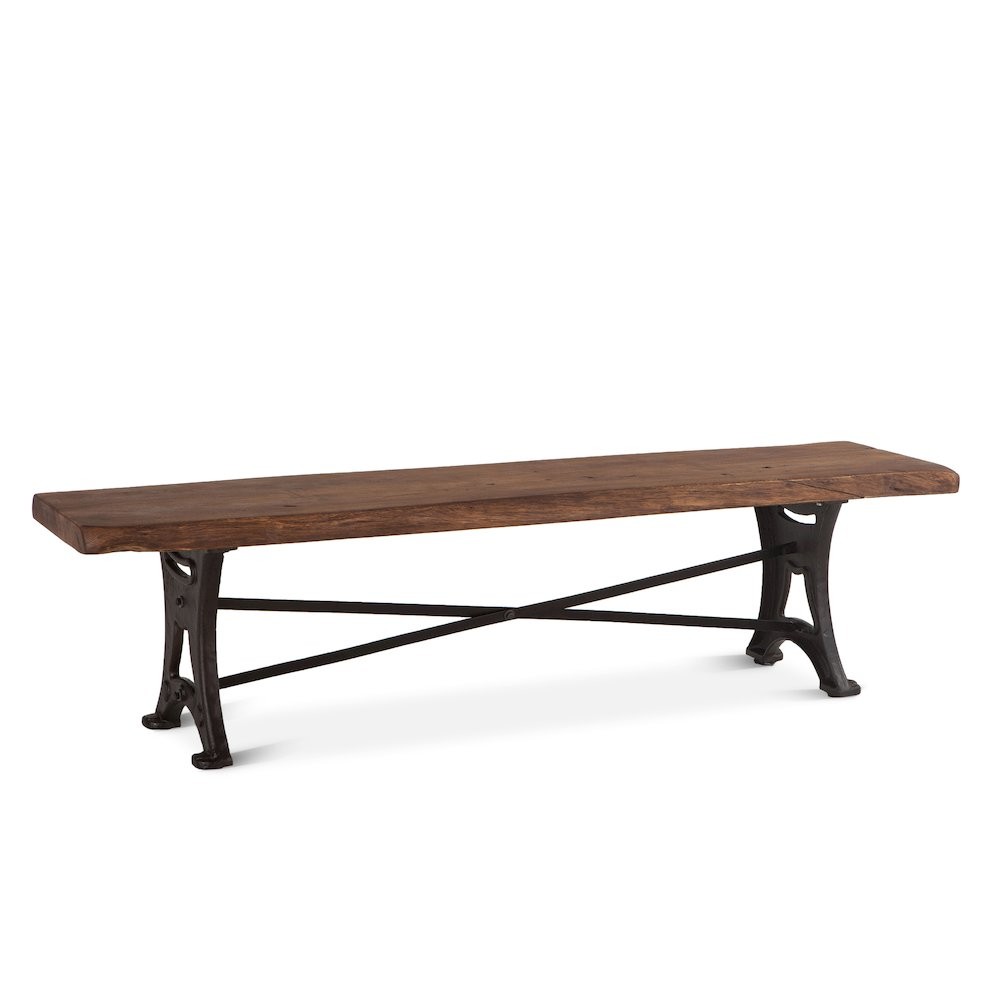 Blayne 70" Bench in Acacia with Walnut Finish