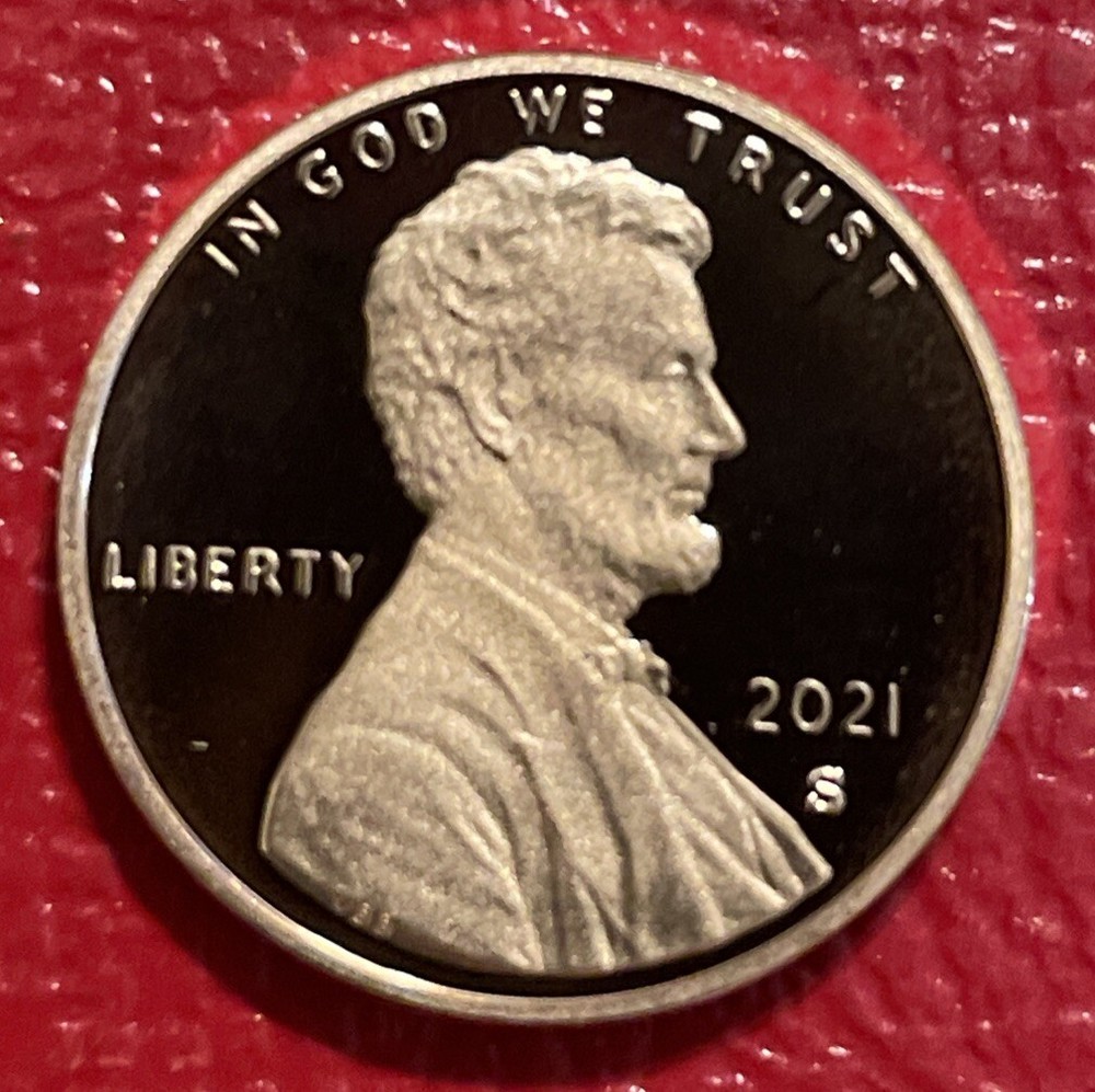 2021 S Lincoln Shield Cent Proof Penny From US Proof Mint Set