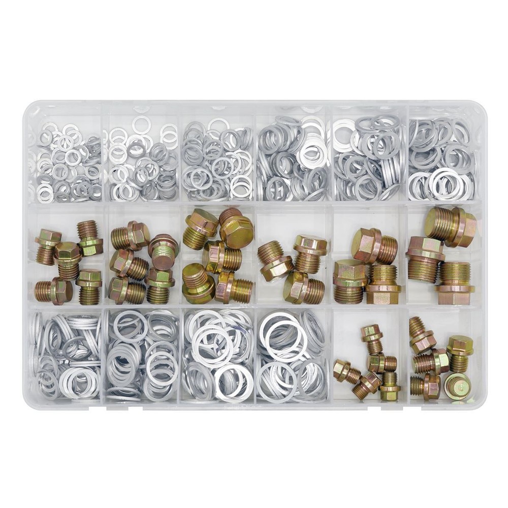 Sealey VS663 Sump Plug & Washer Assortment 534pc