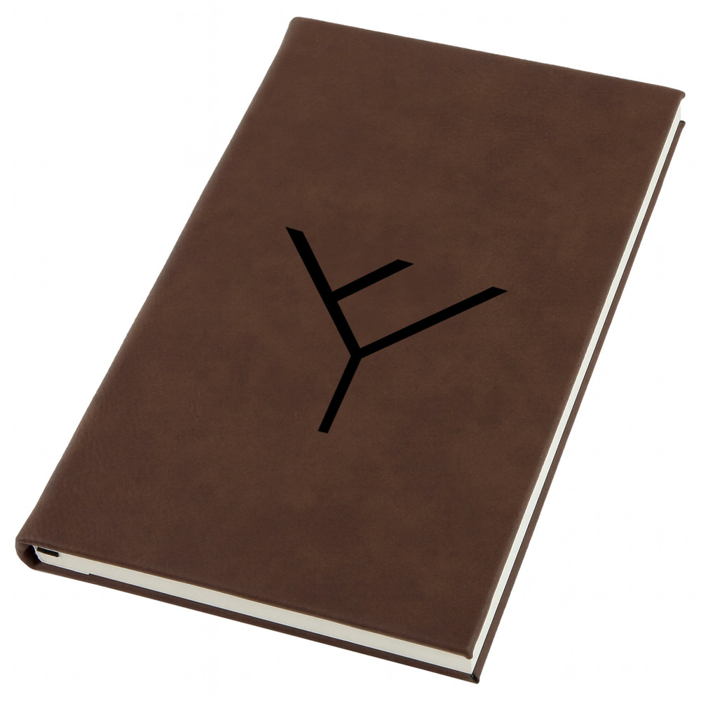 Phylogenetic Tree Engraved Leather Journal, Personal Planner with Lined Pages