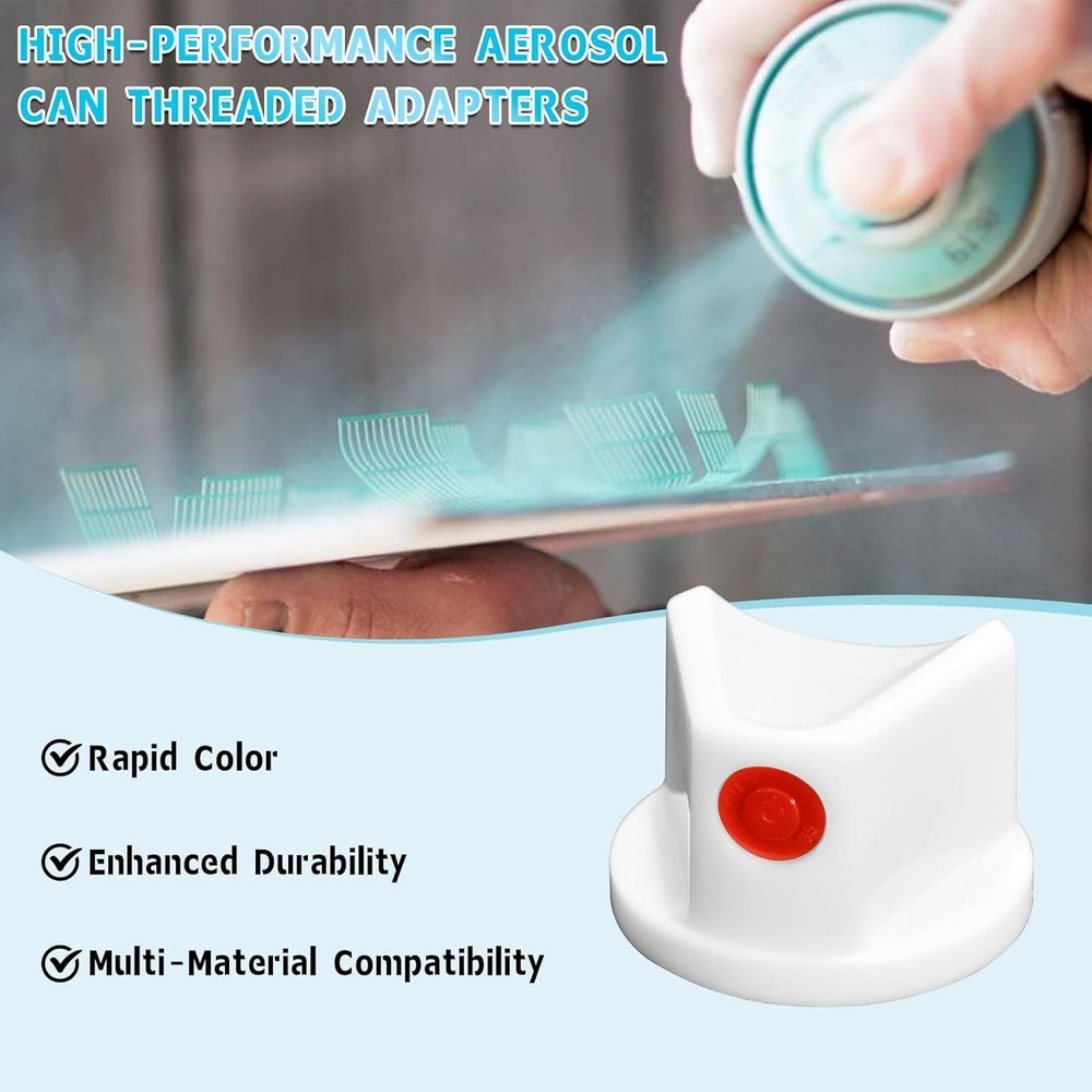 Ergonomic Spray Nozzle and Cap Kit - 10 Assorted Tips for Flawless Coverage