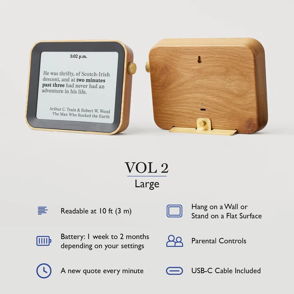 Author Clock – Volume 2 (Large 7.8”)
