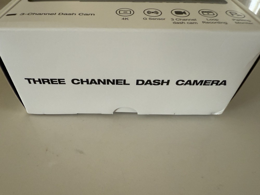 Three Channel Dash Cam, 1080P Front and Rear Inside, Dashcam Three Way