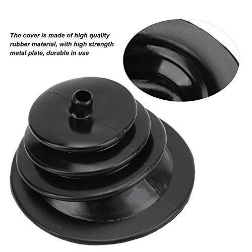 Shift Dust Cover, Universal Gear Shift Handbrake Lever Boot Plate Kit Black