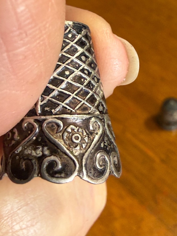 Vintage Sterling Silver Thimble Set