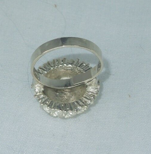 2 Ring Blanks Settings Cabochon Adjustable silver Plated Brass NEW 88V