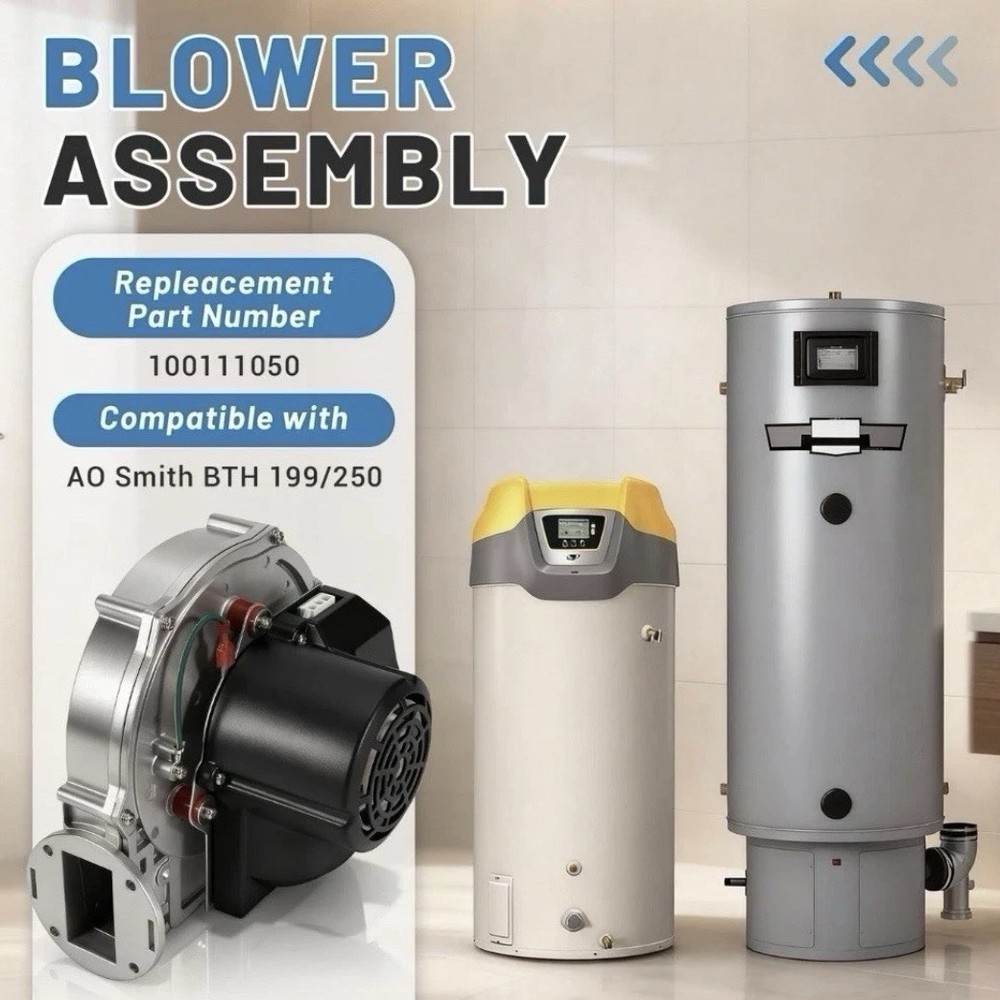 AO Smith 100111050 Water Heater Draft Inducer Blower Motor Replaces 9006274005