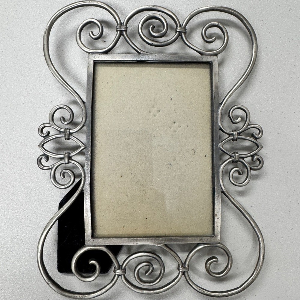 Silver Town Pewter Scroll Picture Frame Home Decor Glam